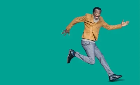 Stephen K Amos: ‘My Feet Are a Disaster’ and They’re Attached to the Skinniest Limbs Imaginable.